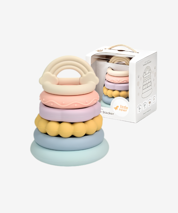 LITTLE RAWR 2-IN-1 Baby Stacking Rings