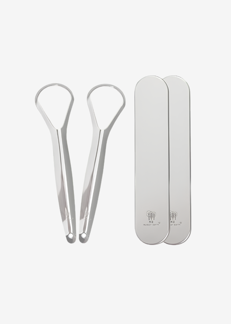 Steel Tongue Scraper for Adults