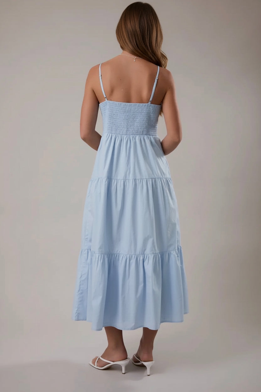 Spring Midi Poplin Dress - Image 2