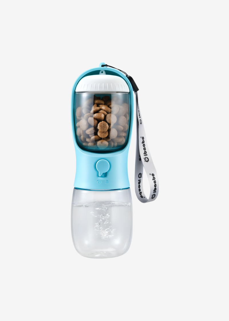 Cibaabo Dog Water Bottle with Food Container