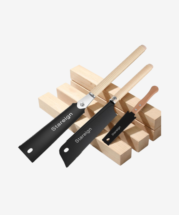 3 Pack Hand Saw Set with 2 Ergonomic Handles