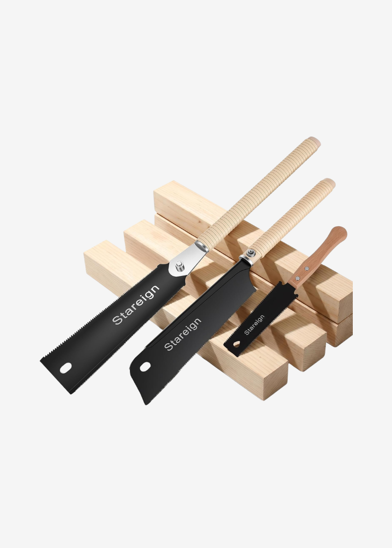 3 Pack Hand Saw Set with 2 Ergonomic Handles