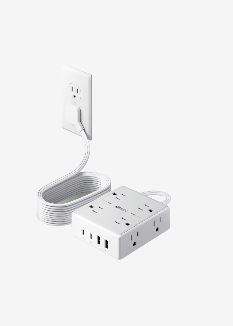 10Ft Extension Cord with Multiple Outlets
