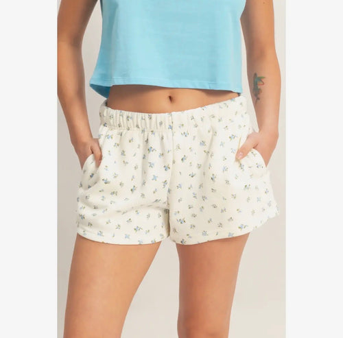 Floral French Terry Shorts