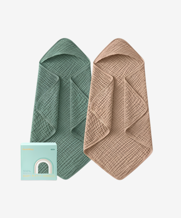 Yoofoss Hooded Baby Towels for Newborn 2 Pack