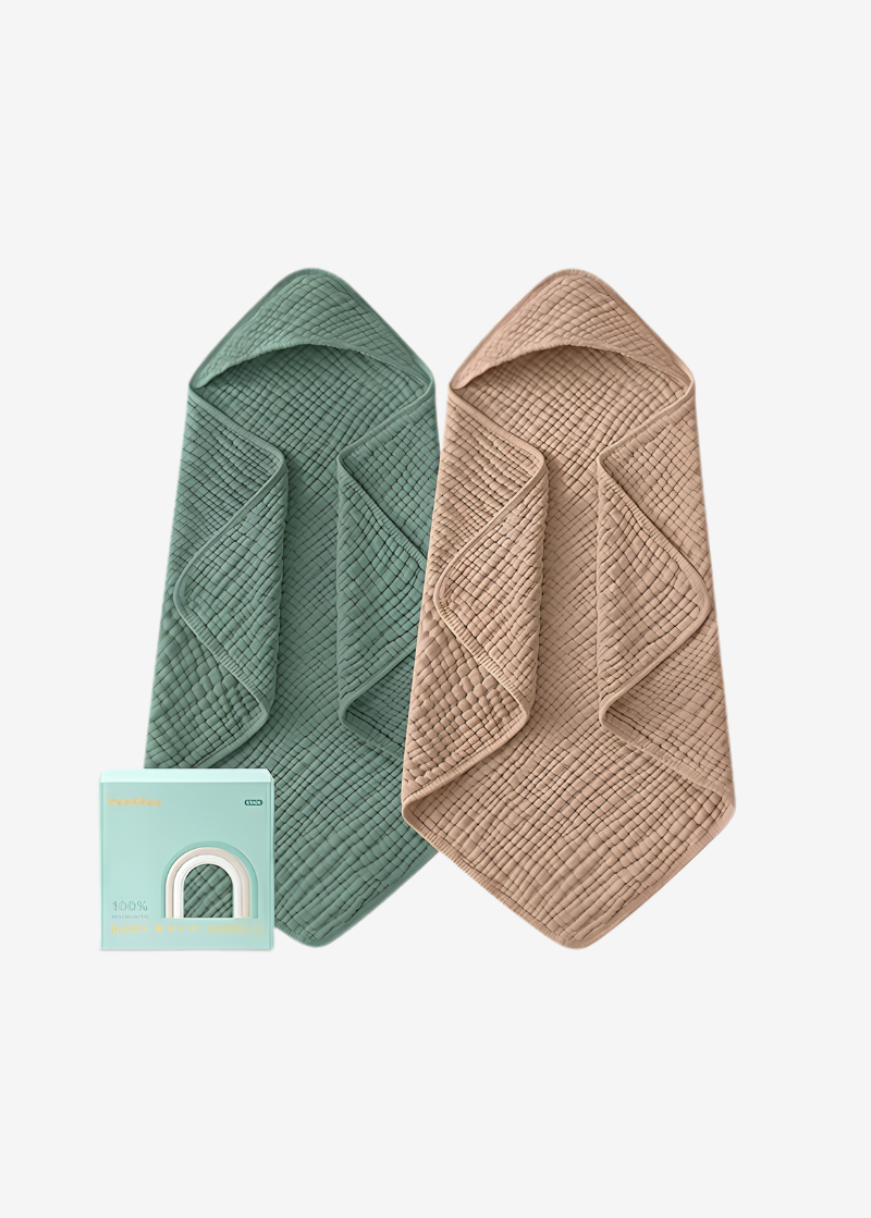 Yoofoss Hooded Baby Towels for Newborn 2 Pack